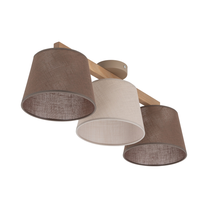 BRILAGI - LED плафонен полилей LATTE SABIA 3xE27/15W/230V бор/микс