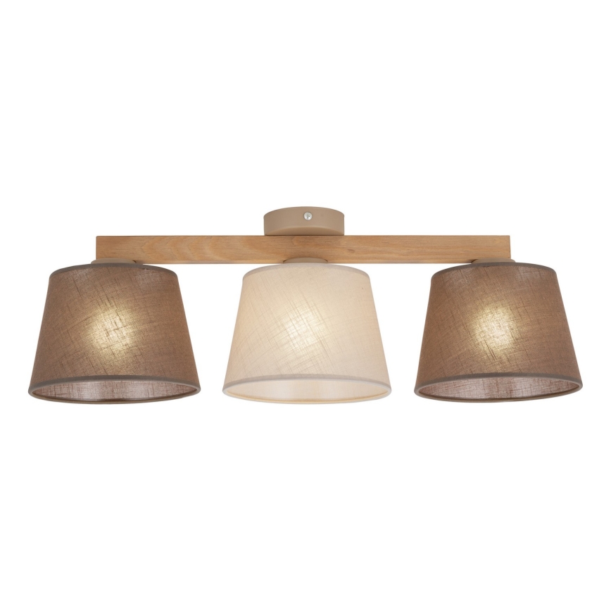BRILAGI - LED плафонен полилей LATTE SABIA 3xE27/15W/230V бор/микс
