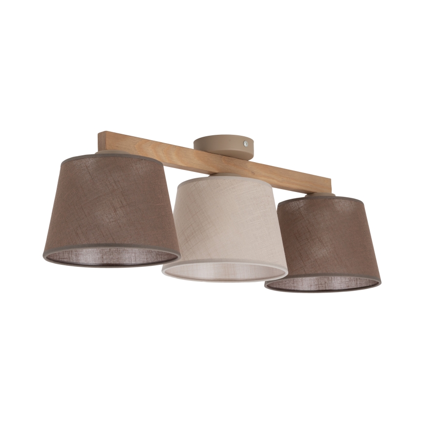 BRILAGI - LED плафонен полилей LATTE SABIA 3xE27/15W/230V бор/микс