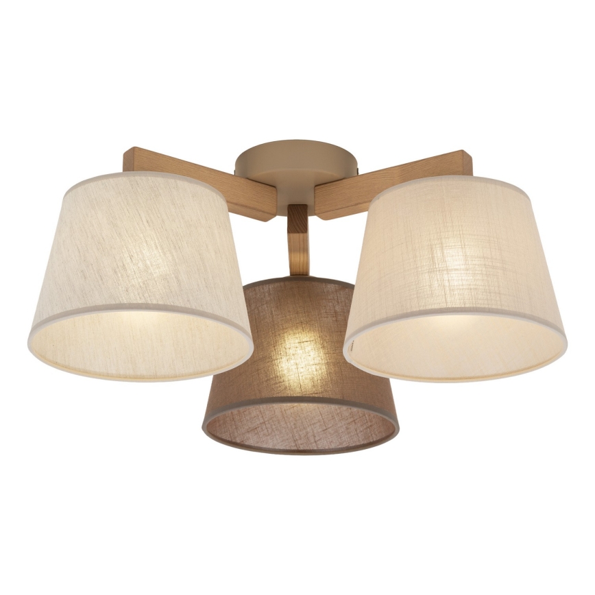 BRILAGI - LED плафонен полилей LATTE SABIA 3xE27/15W/230V бор/микс