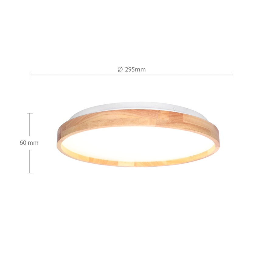 Brilagi - LED Плафониера ALSON LED/24W/230V дъб