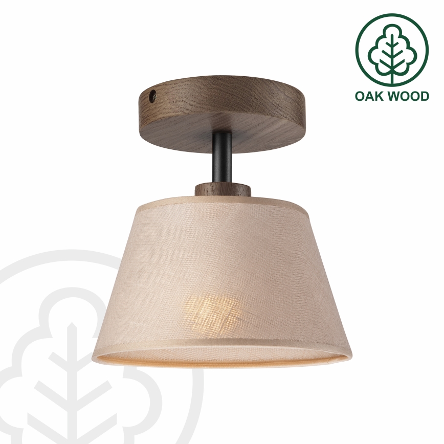 Brilagi - LED Плафониера ANTHONY 1xE14/60W/230V дъб орех/бежово