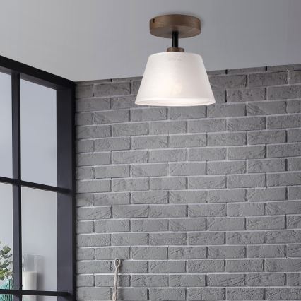 Brilagi - LED Плафониера ANTHONY 1xE14/60W/230V дъб орех/бяло