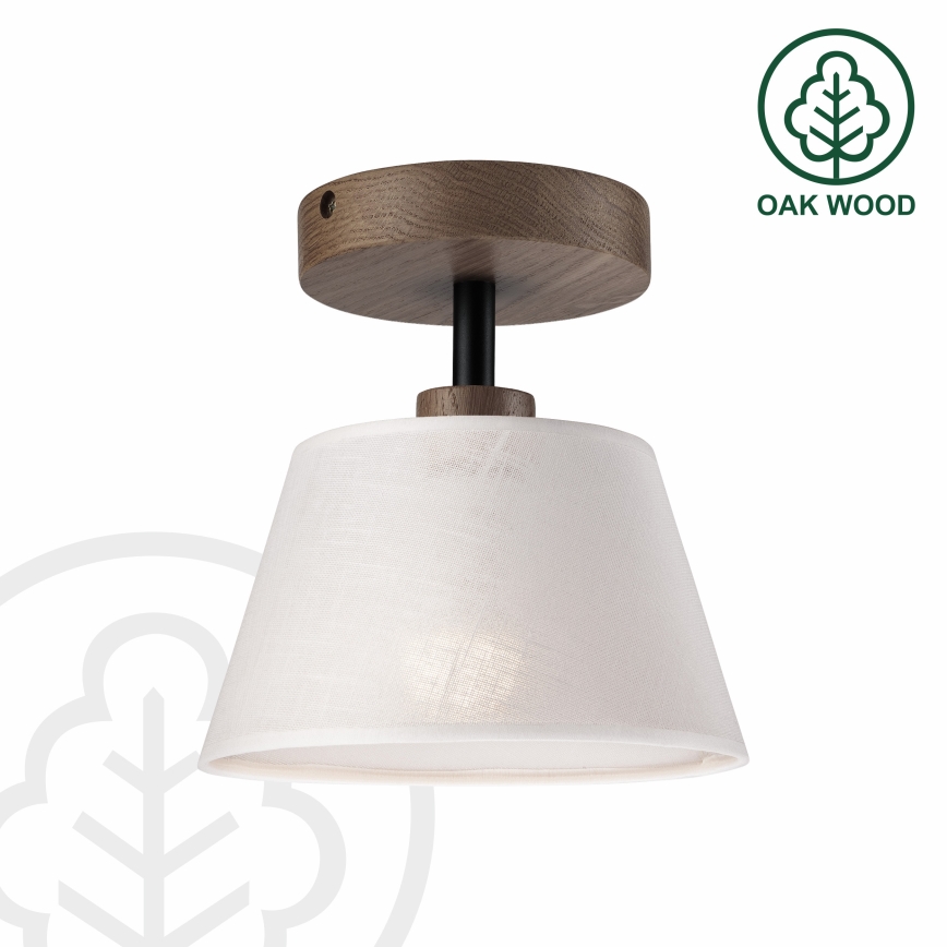 Brilagi - LED Плафониера ANTHONY 1xE14/60W/230V дъб орех/бяло