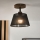 Brilagi - LED Плафониера ANTHONY 1xE14/60W/230V дъб орех/черен