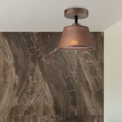 Brilagi - LED Плафониера ANTHONY 1xE14/60W/230V дъб орех/кафяво