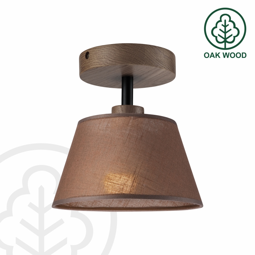 Brilagi - LED Плафониера ANTHONY 1xE14/60W/230V дъб орех/кафяво