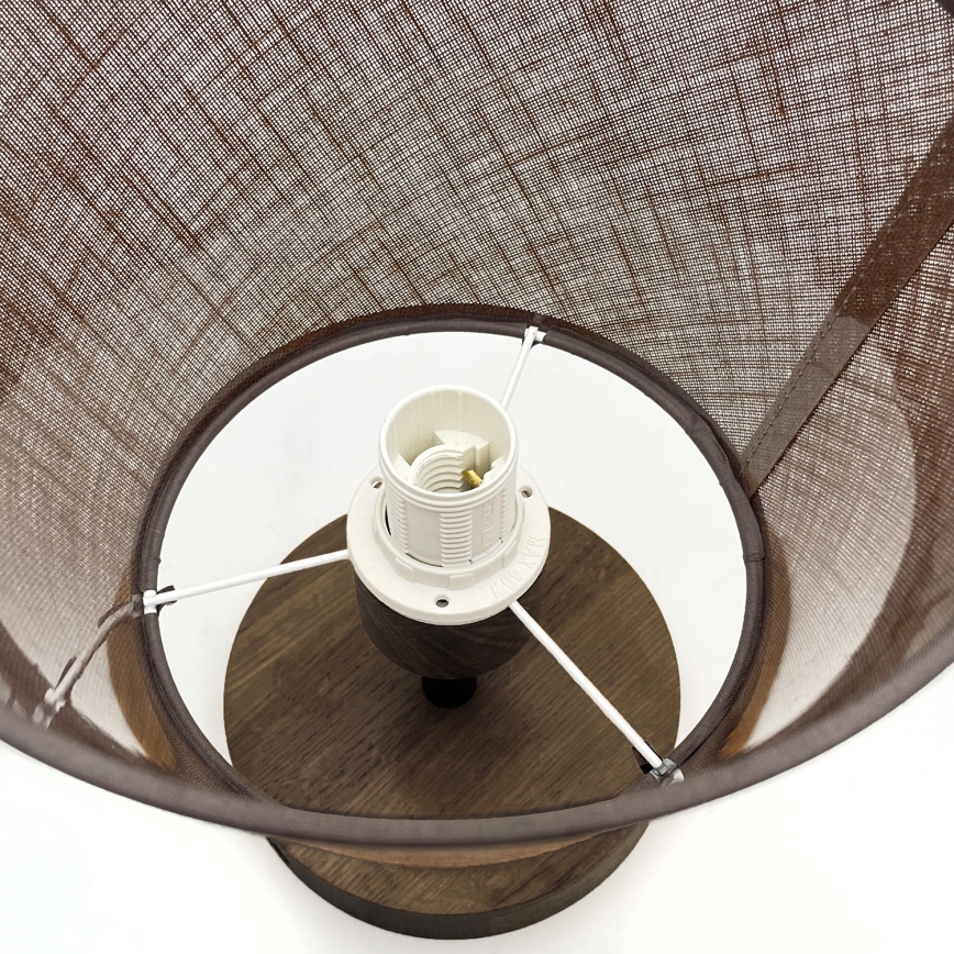 Brilagi - LED Плафониера ANTHONY 1xE14/60W/230V дъб орех/кафяво