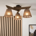 Brilagi - LED Плафониера ANTHONY 3xE14/40W/230V дъб орех/кафяво