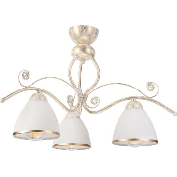 Brilagi - LED плафониера ANTICO 3xE27/60W/230V 3000K бяла патина
