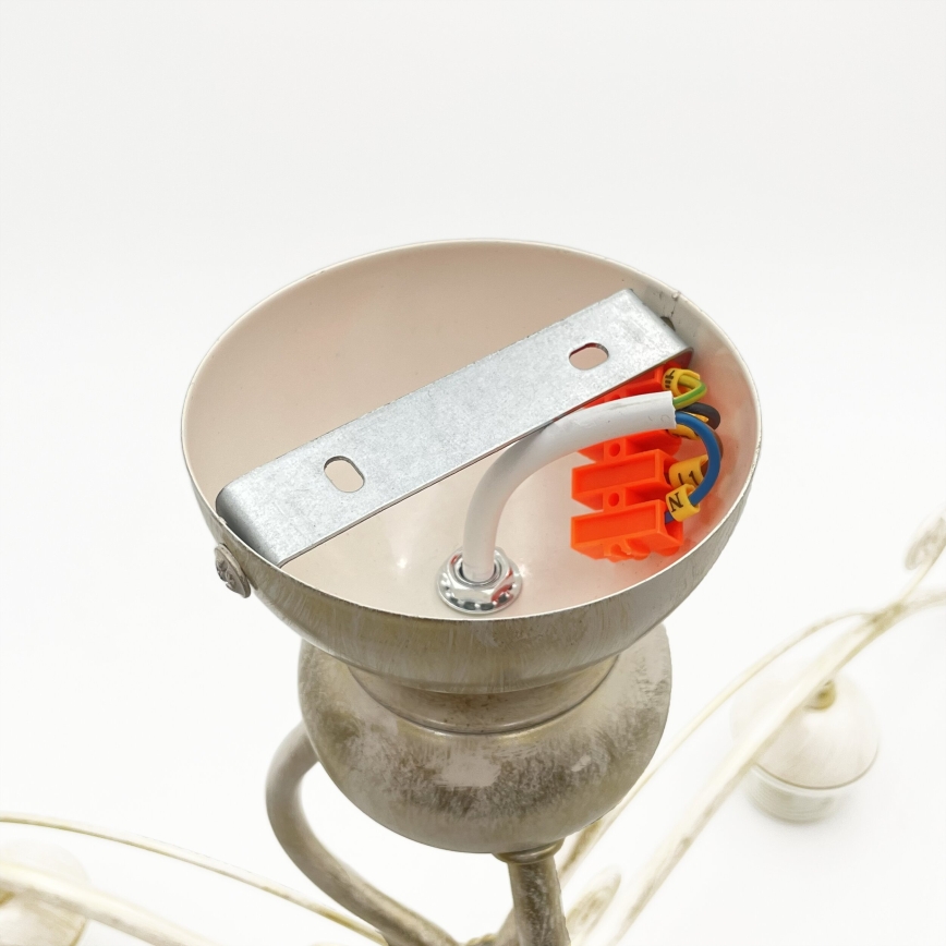 Brilagi - LED плафониера ANTICO 3xE27/60W/230V 3000K бяла патина