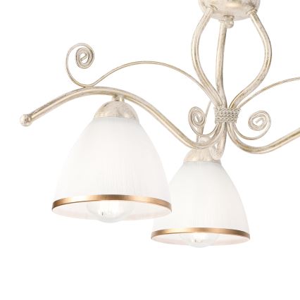 Brilagi - LED плафониера ANTICO 3xE27/60W/230V 3000K бяла патина