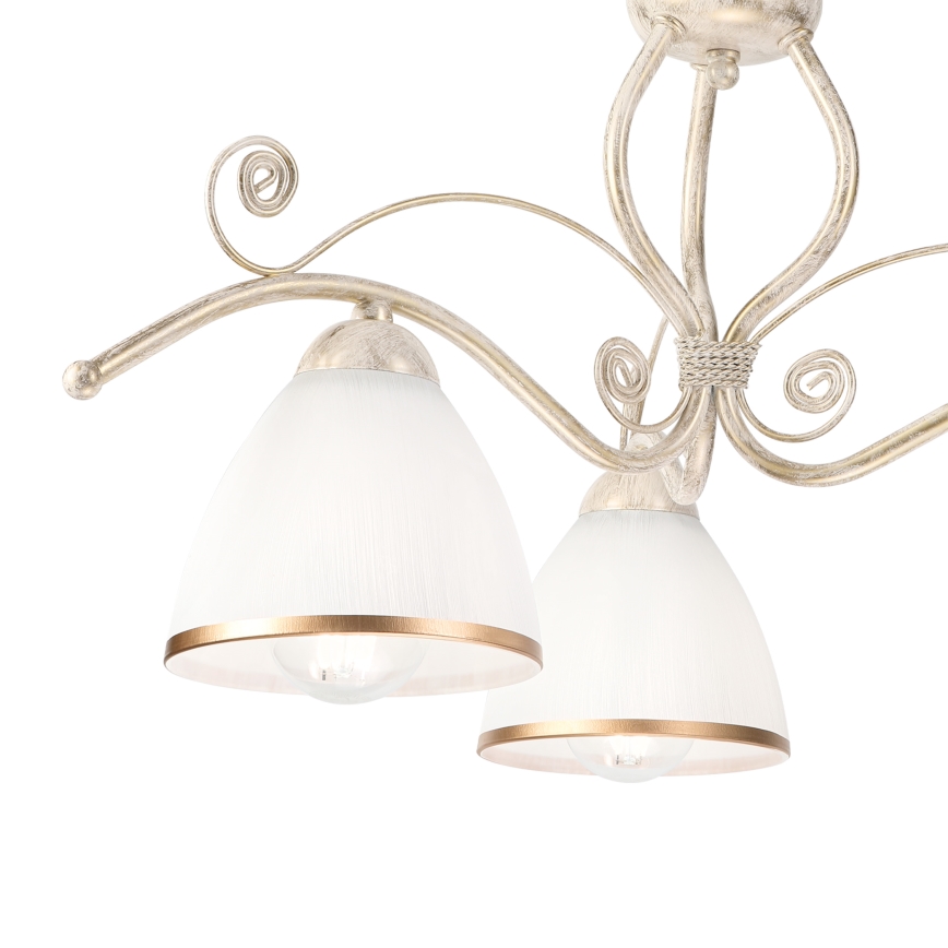 Brilagi - LED плафониера ANTICO 3xE27/60W/230V 3000K бяла патина