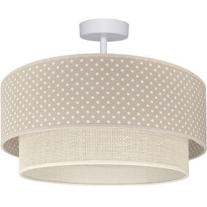 Brilagi - LED плафон BOHO BOBO 1xE27/60W/230V Ø 40 см, на точки, бежово/кремаво