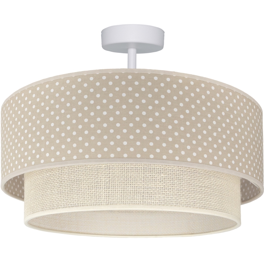 Brilagi - LED плафон BOHO BOBO 1xE27/60W/230V Ø 40 см, на точки, бежово/кремаво