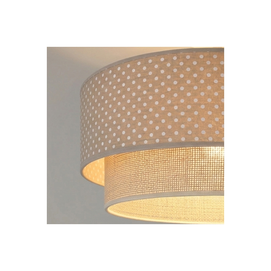 Brilagi - LED плафон BOHO BOBO 1xE27/60W/230V Ø 40 см, на точки, бежово/кремаво