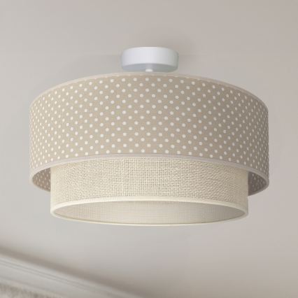 Brilagi - LED плафон BOHO BOBO 1xE27/60W/230V Ø 40 см, на точки, бежово/кремаво