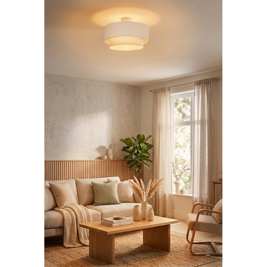 Brilagi - LED плафониера BOHO ECO 1xE27/10W/230V Ø 40 см кремава