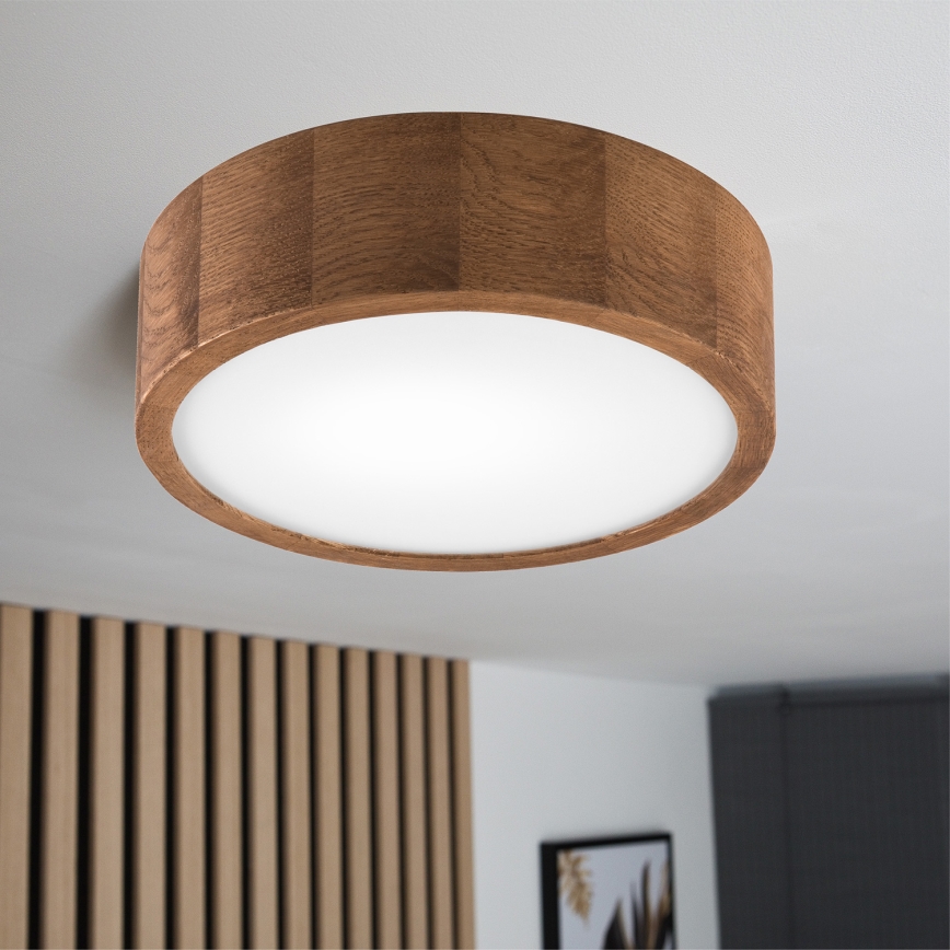 Brilagi - LED Плафониера CARVALHO 1xE27/60W/230V дъб череша Ø 27 см