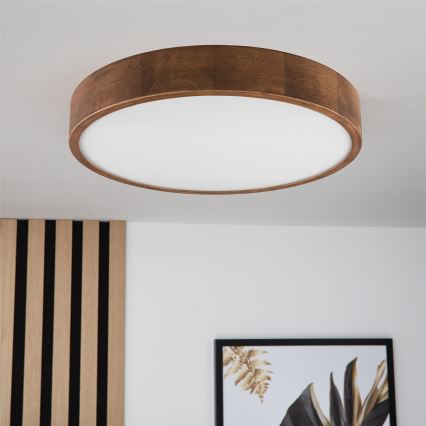 Brilagi - LED Плафониера CARVALHO 3xE27/60W/230V дъб череша Ø 47 см