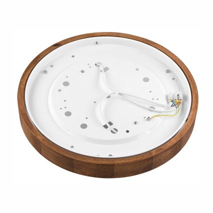 Brilagi - LED Плафониера CARVALHO SLIM 2xE27/60W/230V дъб череша Ø 37 см