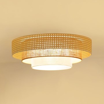 Brilagi - LED Плафониера CEDAR LUNETA LED/26W/230V бежов/кафяв/кремав