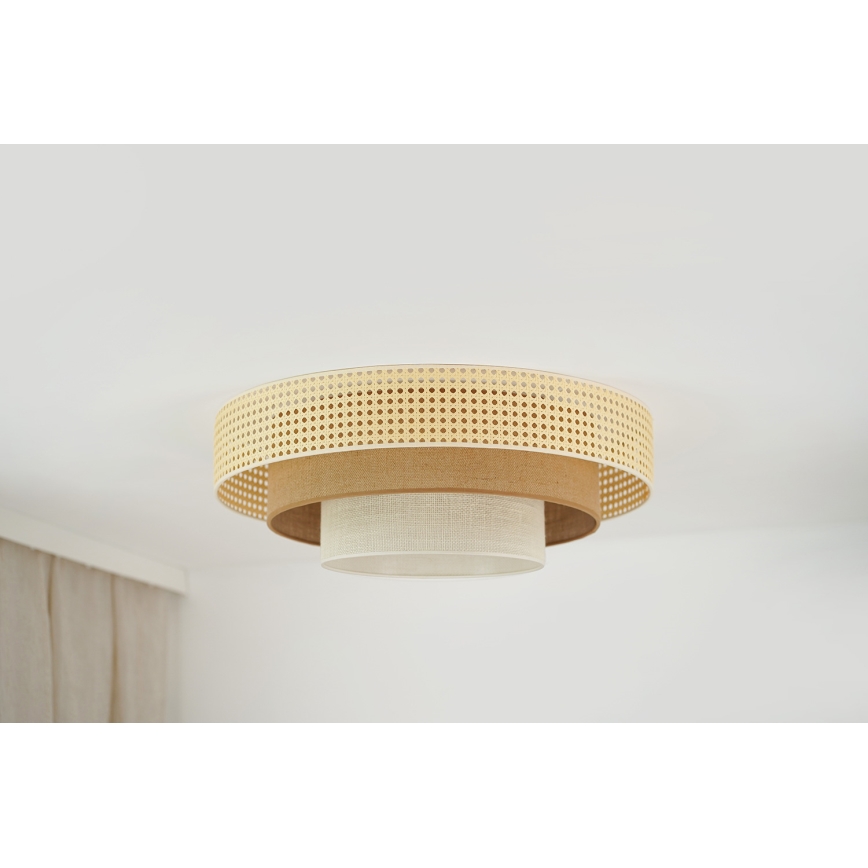 Brilagi - LED Плафониера CEDAR LUNETA LED/26W/230V бежов/кафяв/кремав