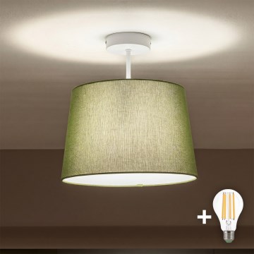 Brilagi - LED плафониера CERIA 1xE27/60W/230V Ø 30 см бяла/зелена