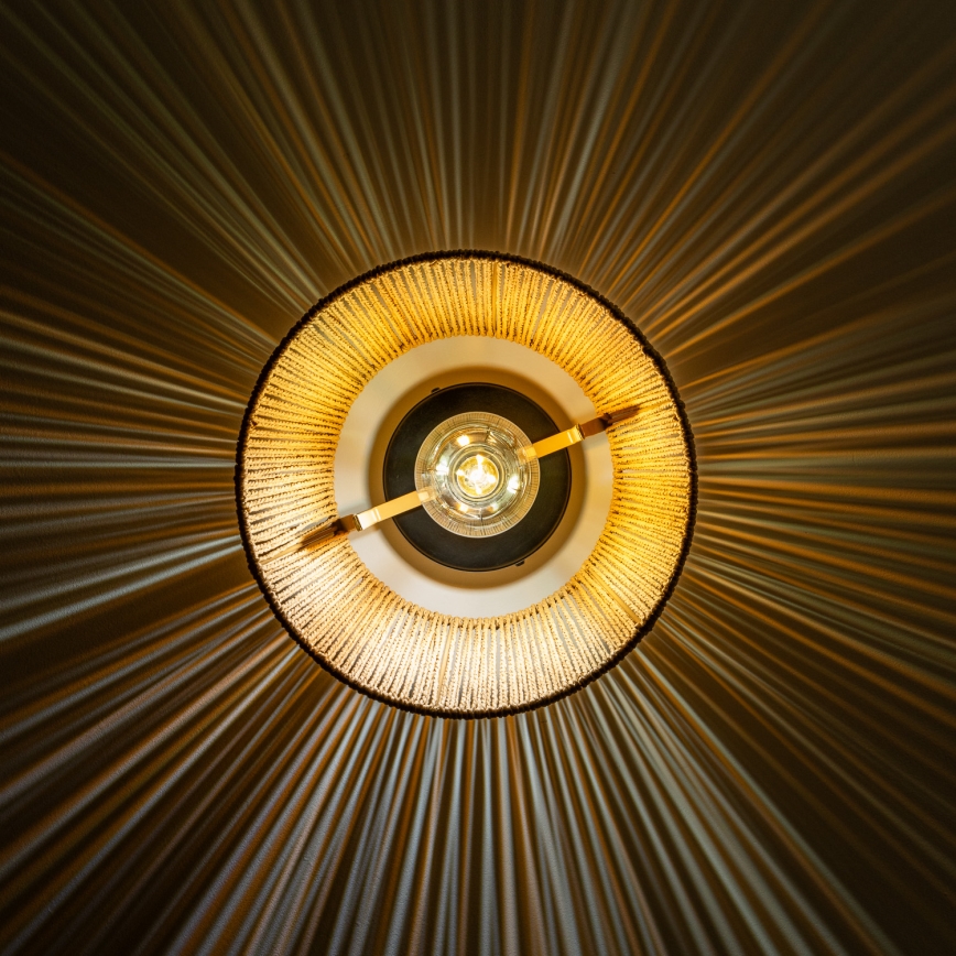 Brilagi - LED плафониера CERIA BOHO 1xE27/40W/230V Ø 28 см кафява