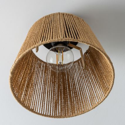 Brilagi - LED плафониера CERIA BOHO 1xE27/40W/230V Ø 28 см кафява