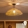 Brilagi - LED плафониера CERIA BOHO 1xE27/60W/230V Ø 50 см черна/кафява