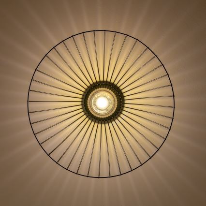 Brilagi - LED плафониера CERIA WIRE 1xE27/40W/230V Ø 45 см черна