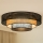 Brilagi - LED Плафониера DAKOTA LUNETA LED/12W/230V Ø 60 см 3000K/4000K/6400K черен/бежов