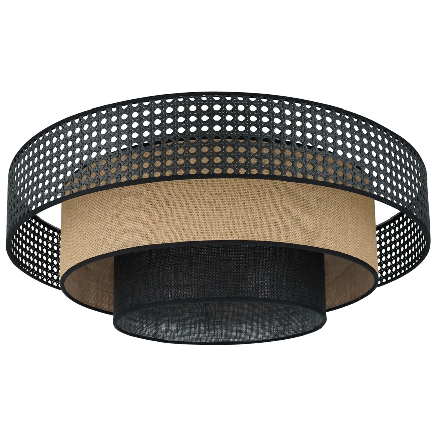 Brilagi - LED Плафониера DAKOTA LUNETA LED/12W/230V Ø 60 см 3000K/4000K/6400K черен/бежов