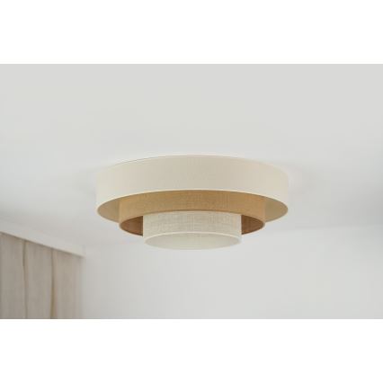 Brilagi - LED Плафониера DENVER LUNETA LED/12W/230V Ø 60 см 3000K/4000K/6400K бежов/кремав