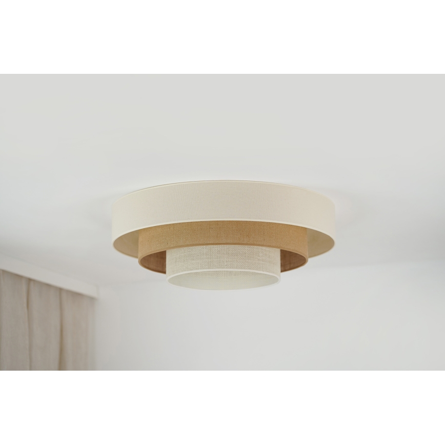 Brilagi - LED Плафониера DENVER LUNETA LED/12W/230V Ø 60 см 3000K/4000K/6400K бежов/кремав
