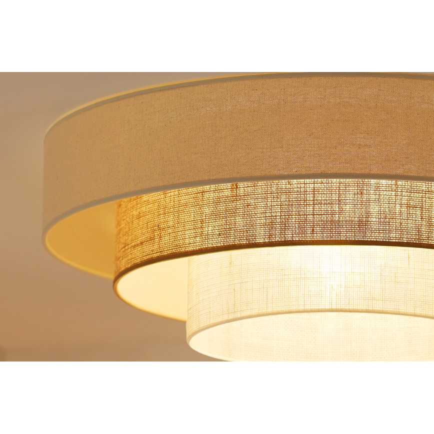 Brilagi - LED Плафониера DENVER LUNETA LED/12W/230V Ø 60 см 3000K/4000K/6400K бежов/кремав