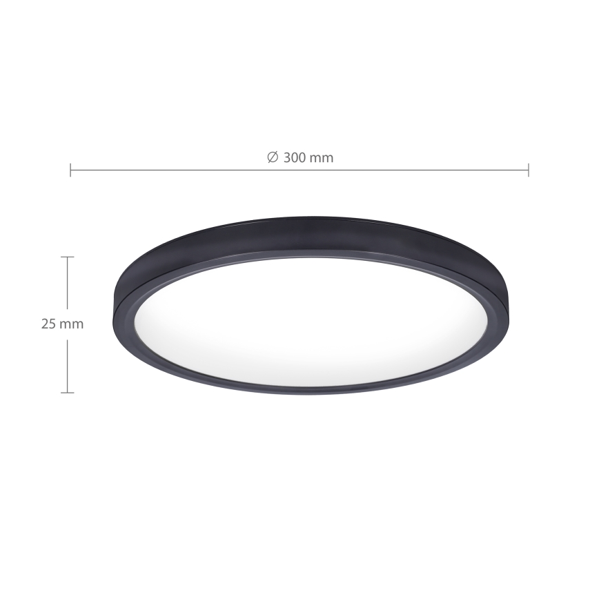 Brilagi - LED Плафониера ESTELA LED/18W/230V черен