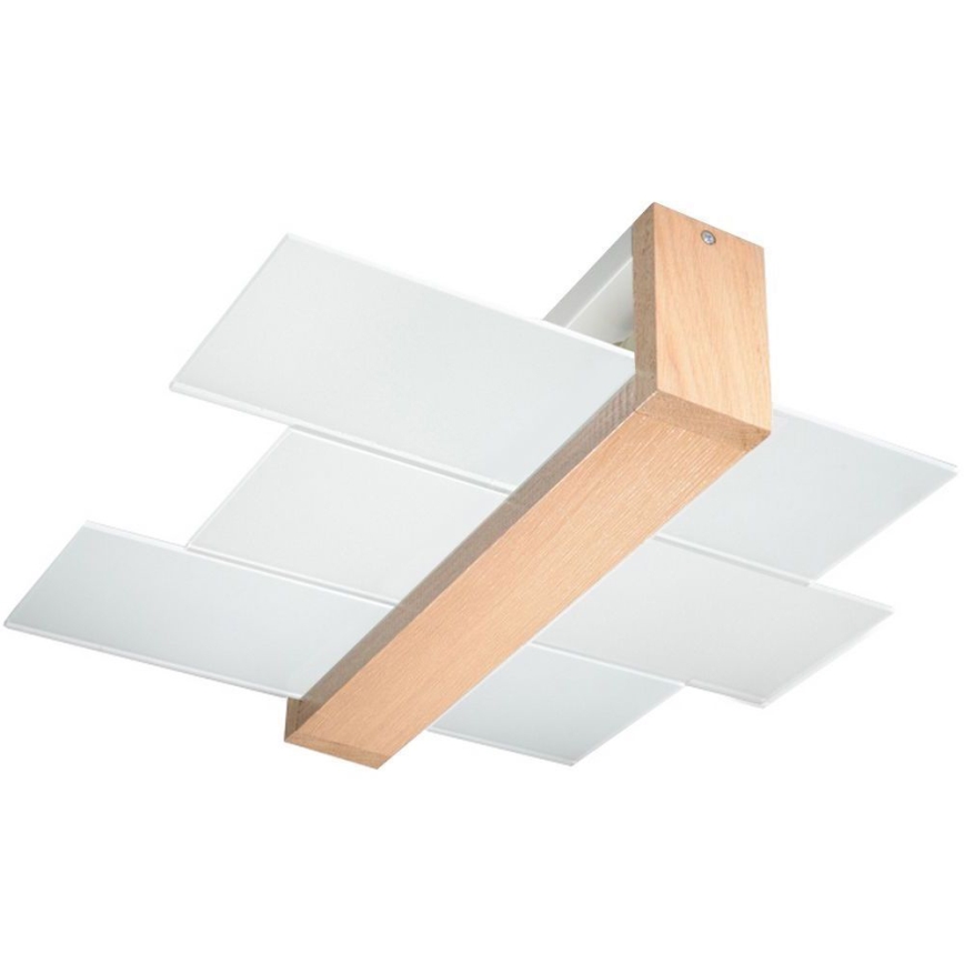Brilagi -  LED Плафониера HERA 2xE27/7,5W/230V дърво