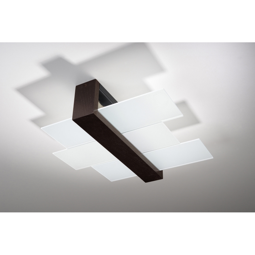 Brilagi -  LED Плафониера HERA 2xE27/7,5W/230V венге