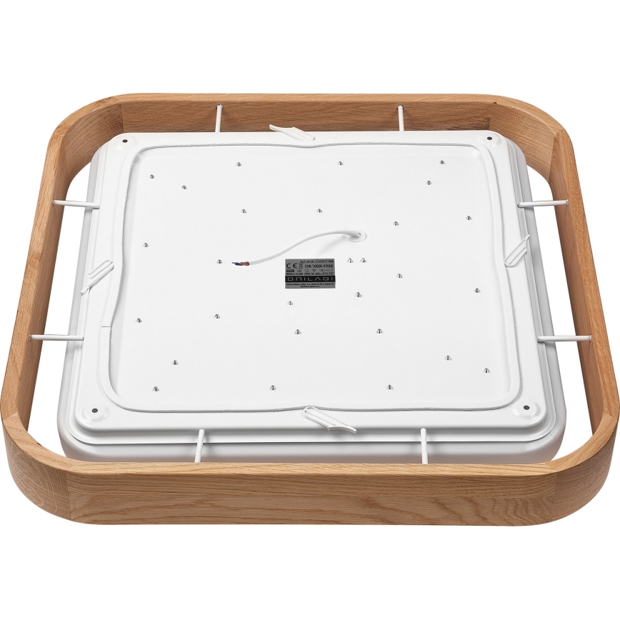 Brilagi - LED Димируем плафон MANAROLA CUBIC LED/24W/230V 3000-6500K дъб + дистанционно управление