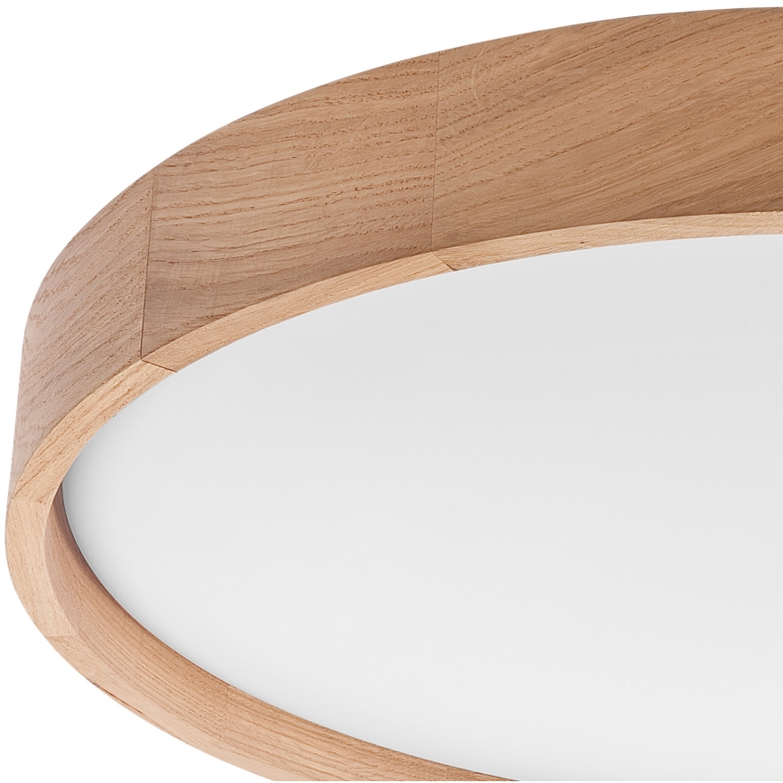 Brilagi - LED Димируем плафон MANAROLA SMART LED/36W/230V 2700-6500K дъб Ø 51 см Wi-Fi + дистанционно управление Tuya