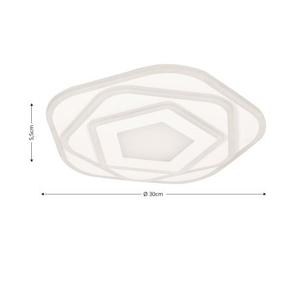 Brilagi - LED Димируем плафон MODERN MINI LED/53W/230V 3000/4000/6000K Ø 30 см + дистанционно управление