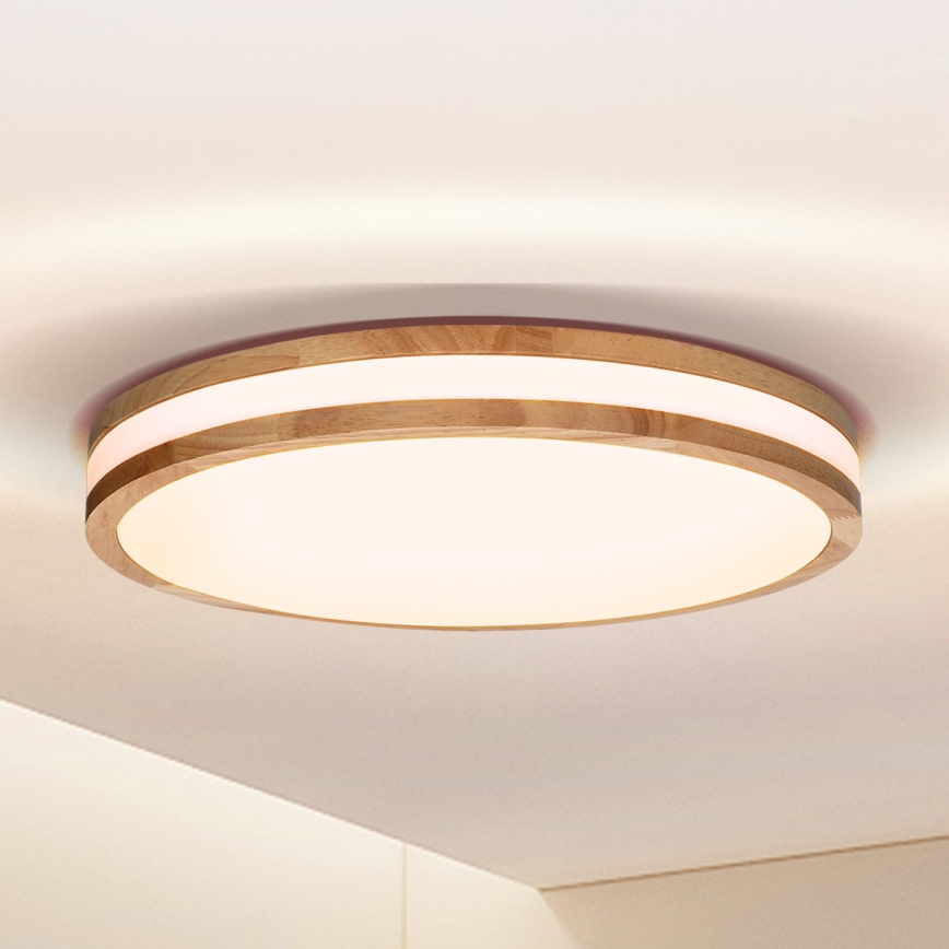 Brilagi - LED Плафониера MOLINA LED/24W/230V дъб Ø 29 см