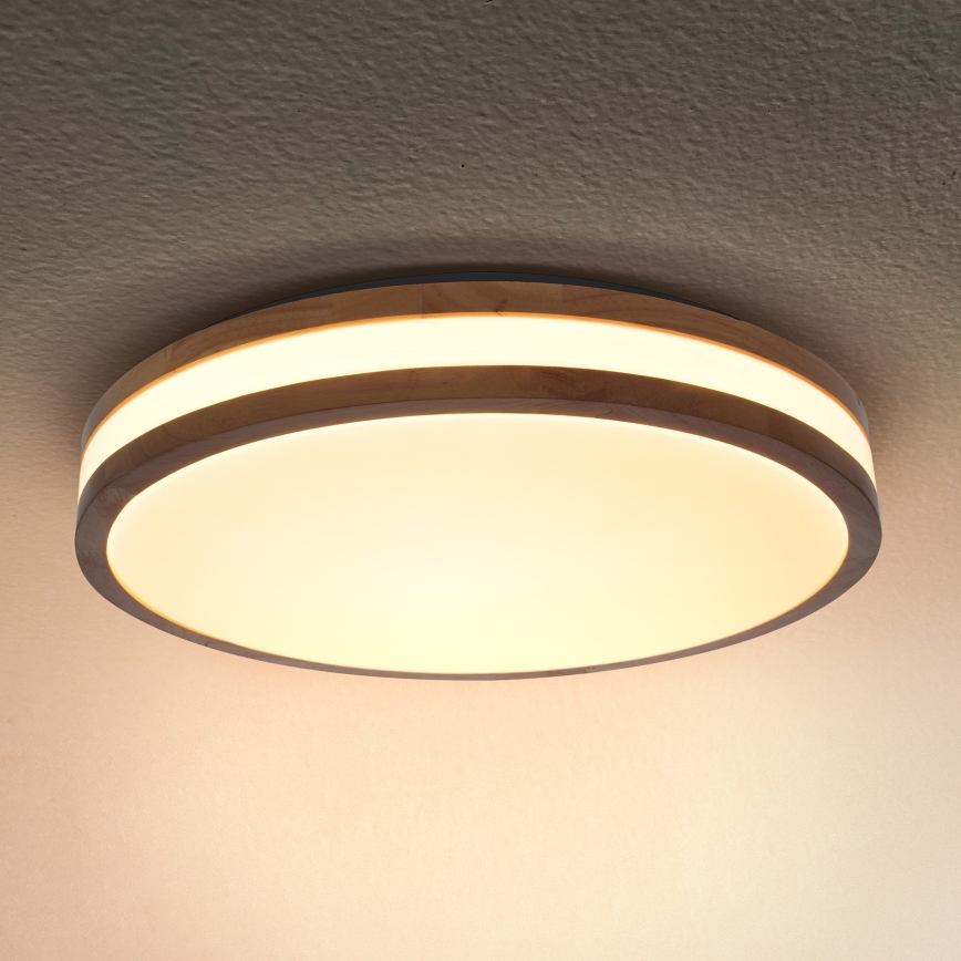 Brilagi - LED Плафониера MOLINA LED/24W/230V дъб Ø 29 см