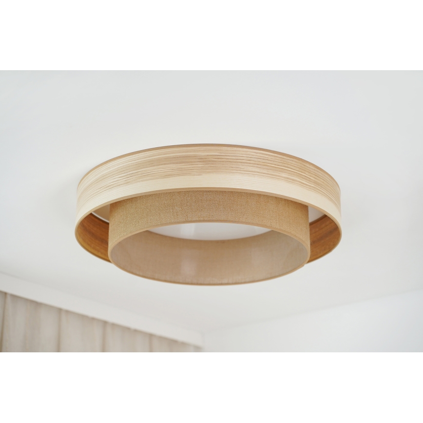 Brilagi - LED Плафониера MONTANA BOHO LED/26W/230V Ø 60 см кафяв