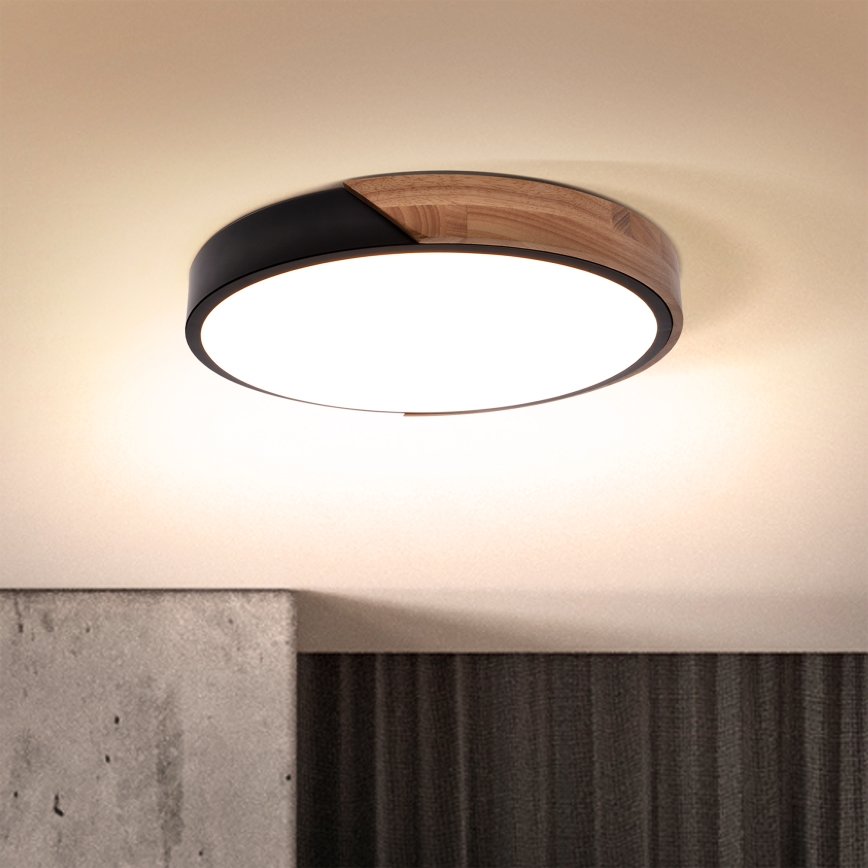 Brilagi - LED Плафониера PILANA LED/24W/230V дъб Ø 30 см