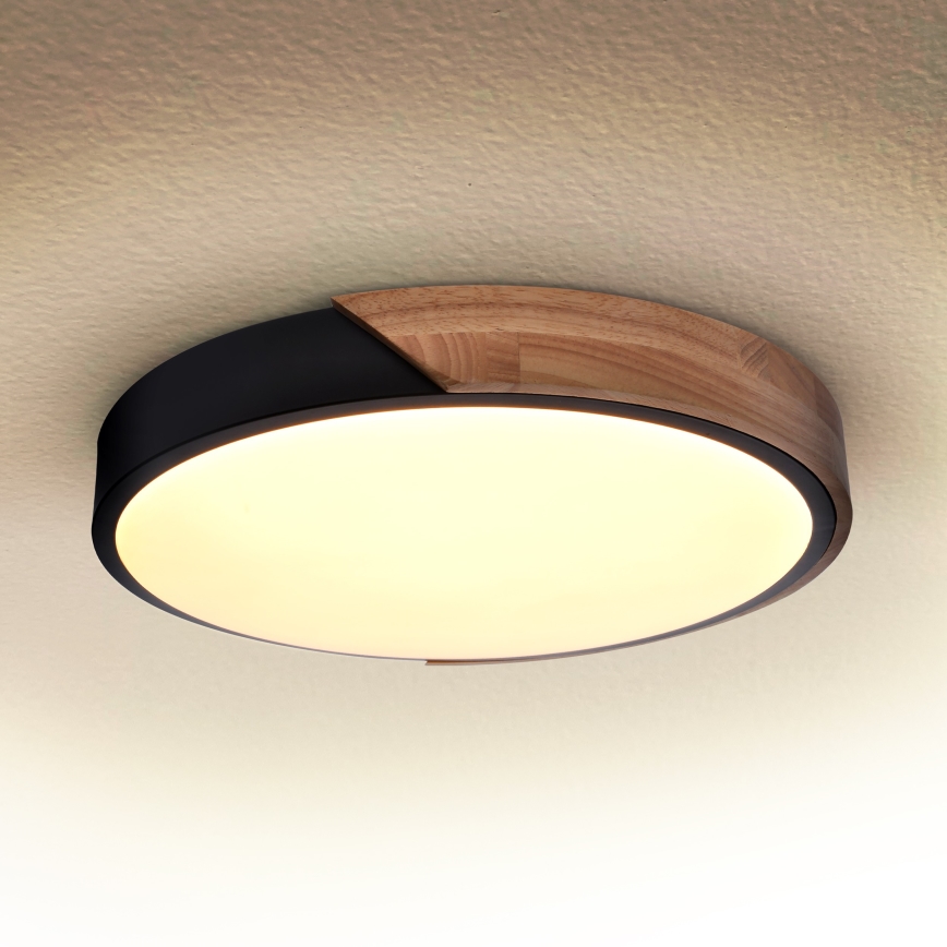 Brilagi - LED Плафониера PILANA LED/24W/230V дъб Ø 30 см