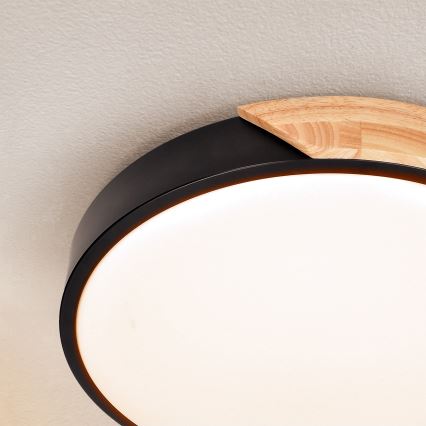 Brilagi - LED Плафониера PILANA LED/24W/230V дъб Ø 30 см