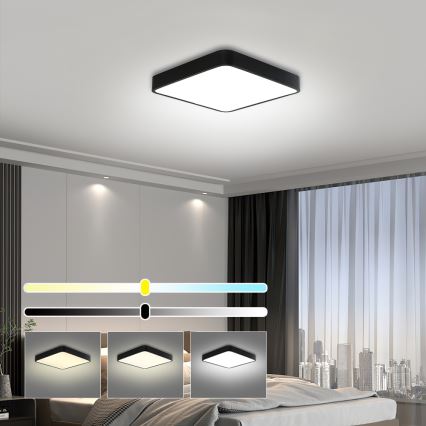 Brilagi - LED Плафониера POOL LED/36W/230V 3000/4500/6000K 40x40 см черен